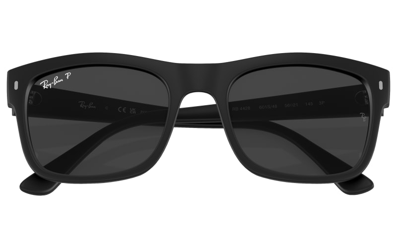 Polarized Matte Black Classic UVA-UVB Protection Sunglasses