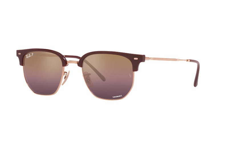 Ray-Ban New Clubmaster RB4416 Chromance Mirror Glass Polarized