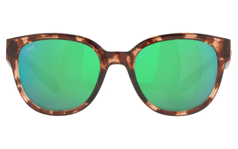 Costa Del Mar Salina Sunglasses - Coral Tortoise/Green Mirror