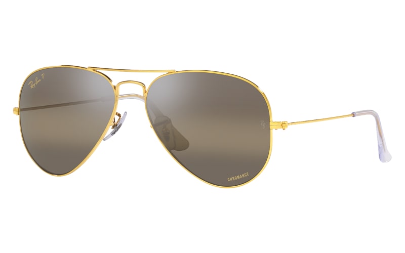 Ray-Ban Aviator RB3025 Chromance Mirror Polarized Sunglasses