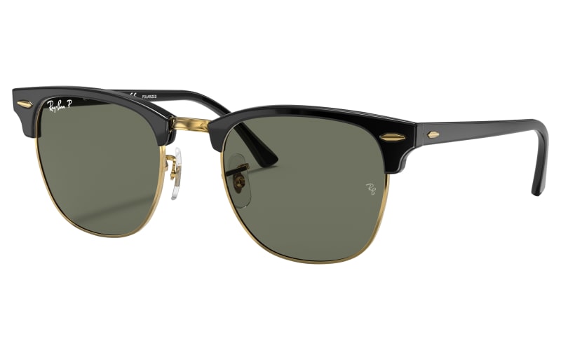 小物 Ray-Ban CLUBMASTER Ray-Ban Clubmaster Classic RB3016 Glass Polarized Sunglasses