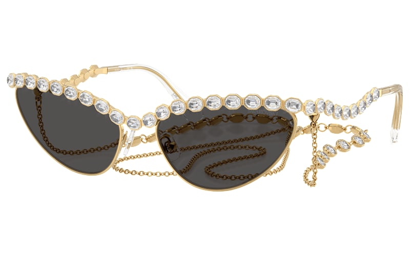 Swarovski SK7030 Sunglasses with Crystal Chain for Ladies  display picture 2