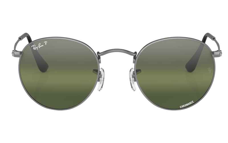 Ray-Ban Silver Round Metal Sunglasses with Mirrored Lenses, **COMES WITH CASE Ray Ban Sunglasses Round Silver 3447 019/30 Silver Mirrored  main image 3