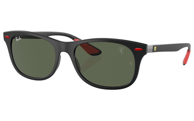Ray Ban Scuderia Ferrari Sunglasses - RB4607M Matte Black/Dark Green RB4607M SCUDERIA FERRARI COLLECTION Sunglasses in Green and  main image 2