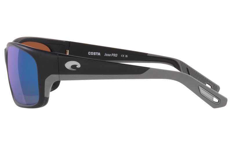 Costa Del Mar Jose Pro Sunglasses - Matte Black / Copper Silver Mirror 580G