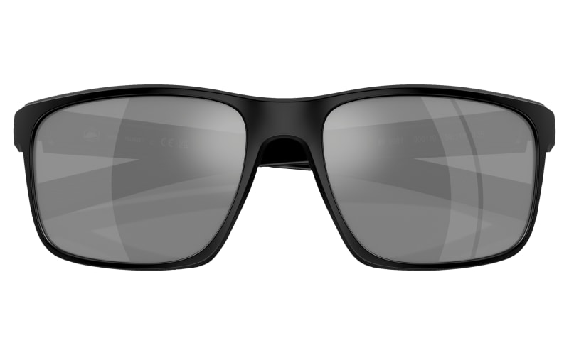 Dean Square Sunglasses, Matte Black & Blue Polarized