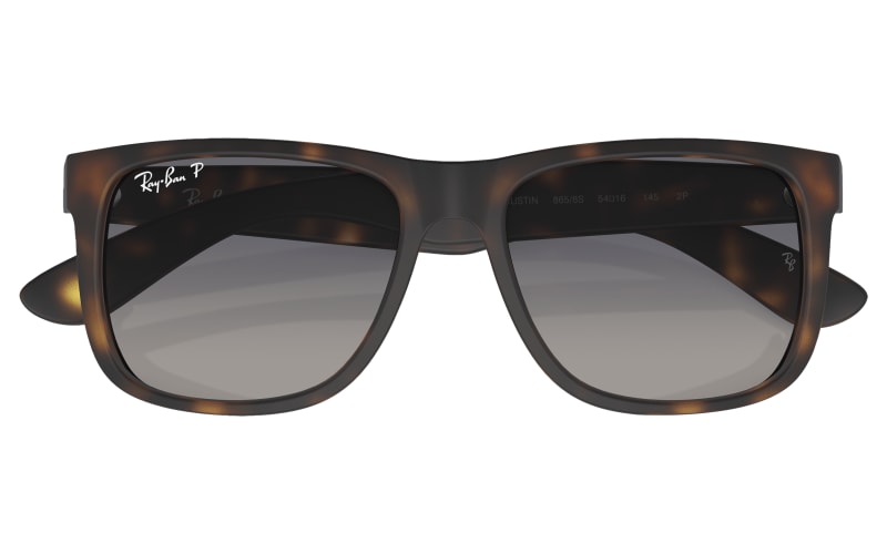 Ray-Ban Justin Polarized Sunglasses RB4165 Matte Havana Brown Gradient lenses JUSTIN CLASSIC Sunglasses in Havana and Brown & Grey  main image 2