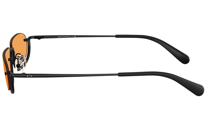 Armani Exchange AX2058S Sunglasses - Matte Black/Orange - X-Large