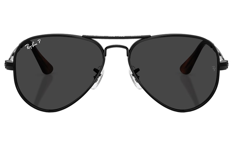 Ray-Ban Classic Aviator with Dark Lenses and Silver Hardware AVIATOR CLASSIC Sunglasses in Gunmetal and G-15 Green  main image 4