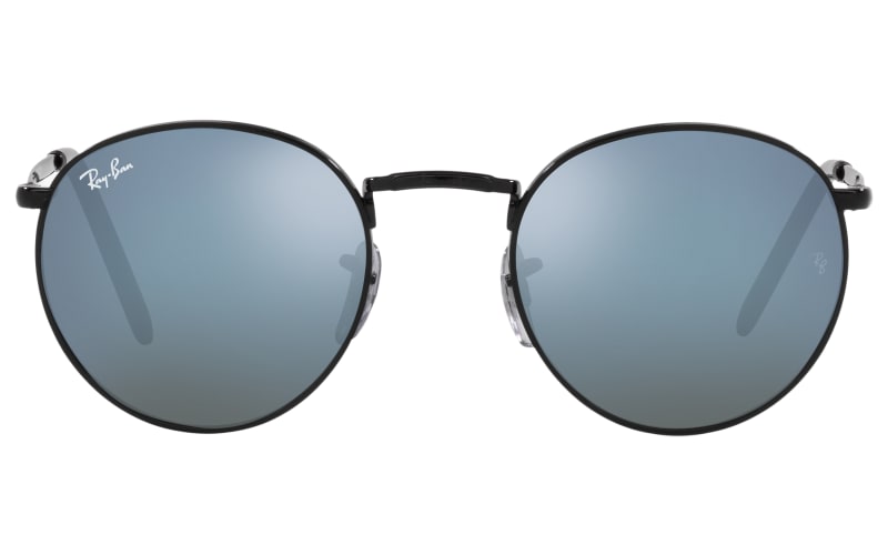 Ray-Ban Black Round Mirrored Sunglasses Ray-Ban Round Metal S (50 - 21) with Black lenses and Gold  main image 3