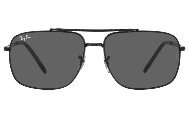 Ray ban square aviator black hot sale