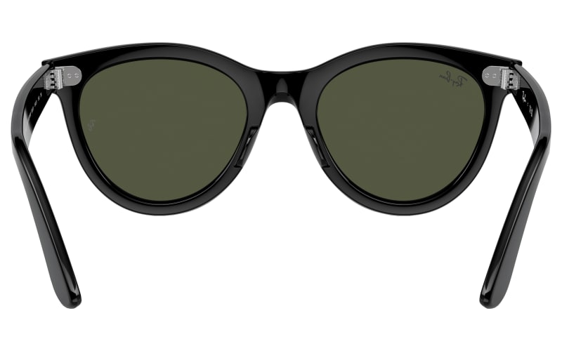 Ray-Ban WAYFARER WAY RB2241 Polished Black Sunglasses WAYFARER WAY Sunglasses in Black and Green - RB2241 | Ray  main image 2