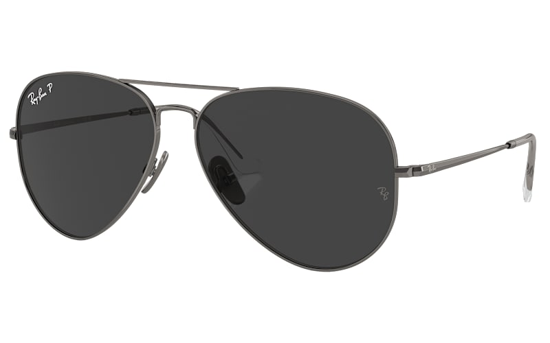 Ray-Ban Aviator Titanium RB8089 Glass Polarized Sunglasses  display picture 1