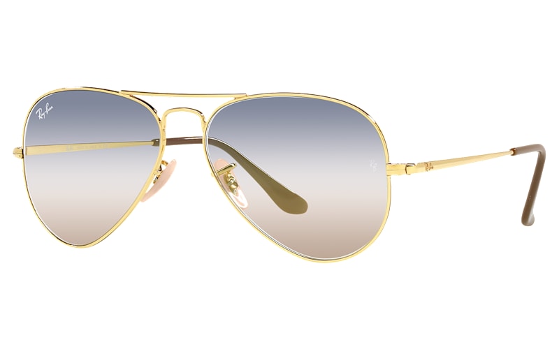 Ray-Ban Aviator Metal II RB3689 Bi-Gradient Glass Sunglasses