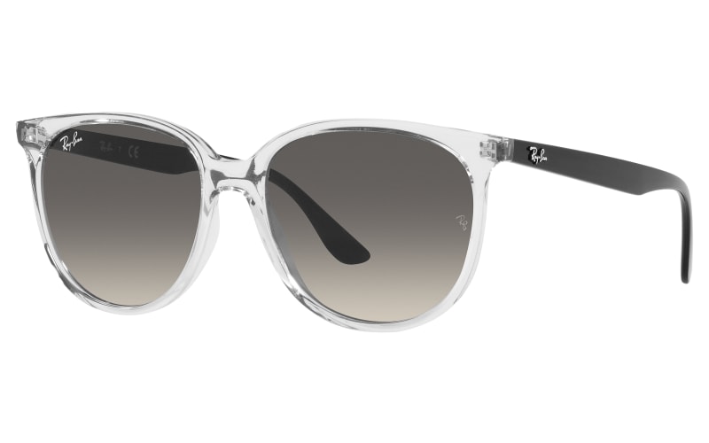 Ray-Ban White Cat-Eye Sunglasses with Gray Gradient Lenses Ray-Ban Xena Bio Based Grey Gradient Cat Eye Ladies  main image 4