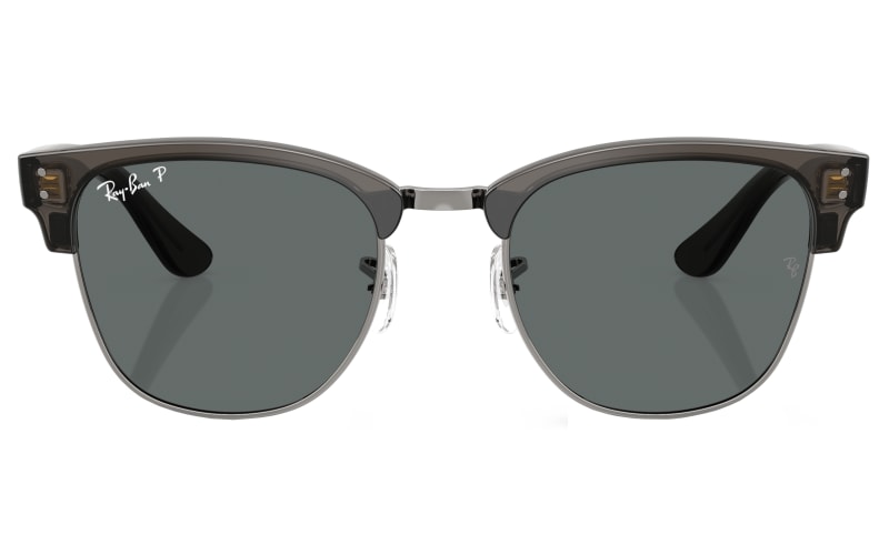 Ray-Ban P Clubmaster Polarized Sunglasses. Ray-Ban RB3016 Clubmaster Classic M (49 - 21) with Green  main image 3