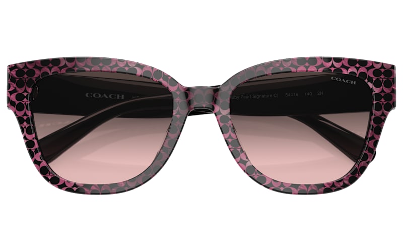 Coach Pink and Black Patterned Sunglasses
HC-8379U Coach HC8379U CL920 M (54 - 19) with Grey lenses and Red  main image 3
