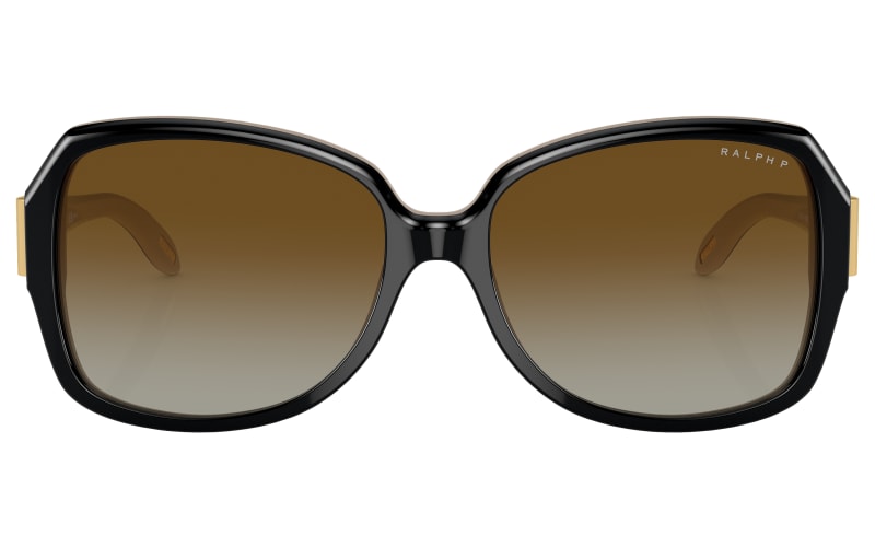 Authentic RALPH LAUREN Womens POLARIZED Sunglasses Amazon.com: Ralph Lauren RA5203 109013 54MM Black Nude/Brown  main image 2