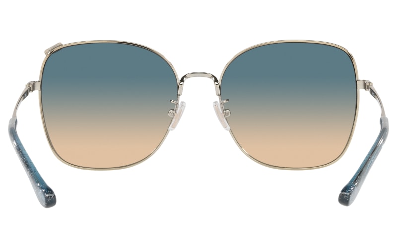 Coach Women\'s Sunglasses with Gold Frame and Gray Lenses HC7133 Coach HC7133 Sunglasses | FREE Shipping - Go-Optic.com main image 3