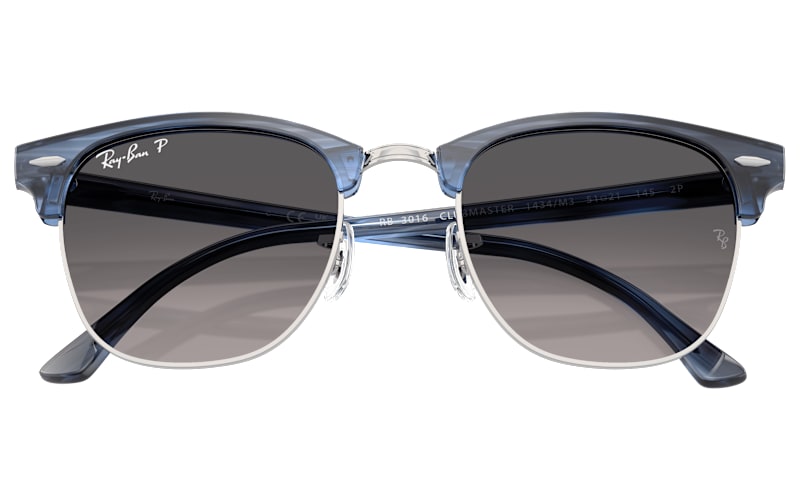 Ray-Ban Clubmaster RB3016 Gradient Glass Polarized Sunglasses