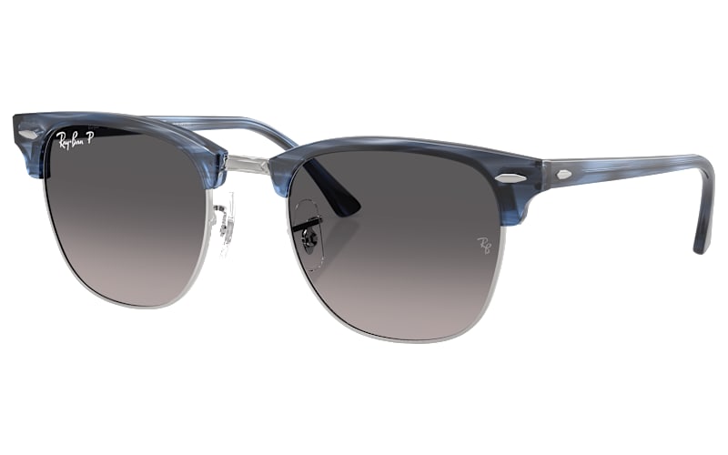 Ray-Ban RB 3016 CLUBMASTER サングラス　グレー Ray-Ban Clubmaster RB3016 Gradient Glass Polarized Sunglasses