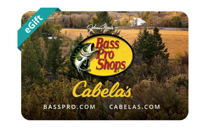 E gift card cheap bass pro