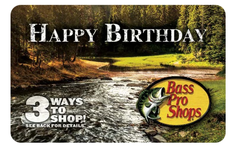 Bass Pro Shops Happy Birthday Gift Card 