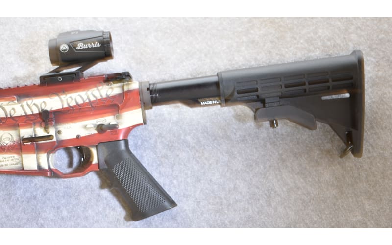 Rifle Flag Thin Blue Line Flag AR-15 Finished With Ridgeway Blue, Armor ...