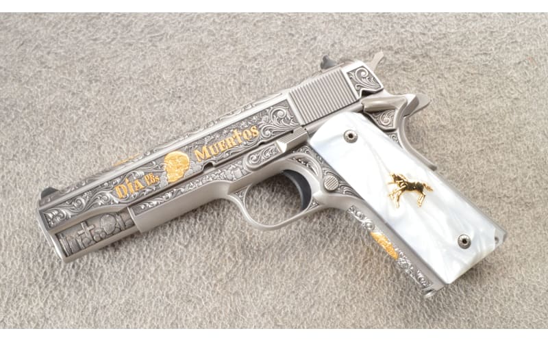 Colt ~ 1911 ~ Government Model ~ Dia De Los Muertos ~ Engraved By