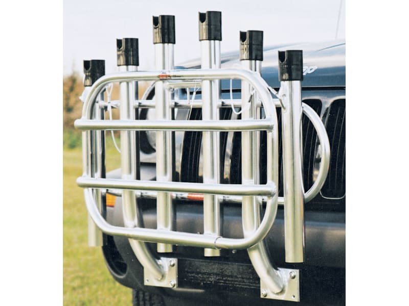 Bumper Cooler And Rod Holder For Truck Pick Up Truck Rod Holder