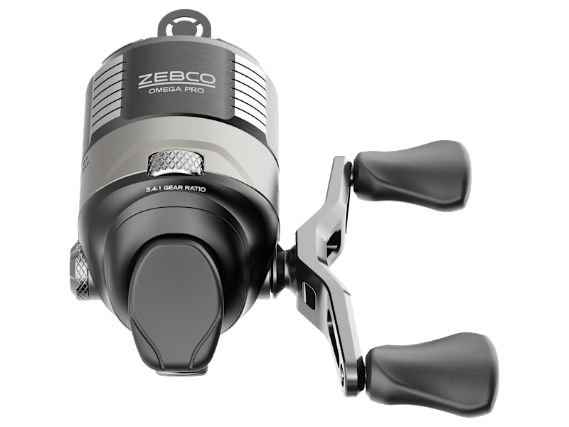Zebco Omega Pro リール Zebco Omega Pro Spincast Fishing Reel, Size 20 Reel, Black