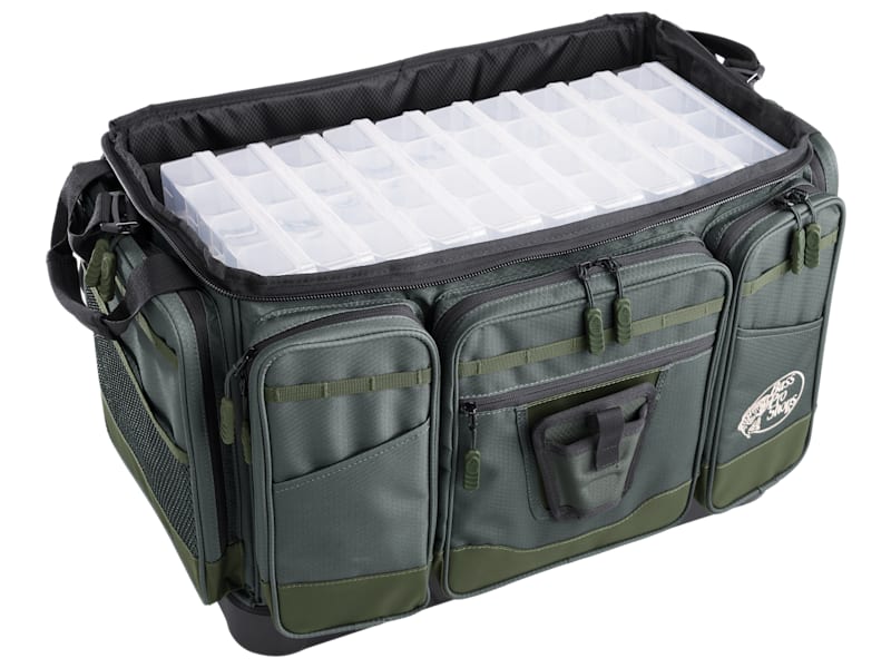 cooler with a 3600 tackle box and bucket Frogg Toggs Tackle Vault 3600 Kit with Accessories White
