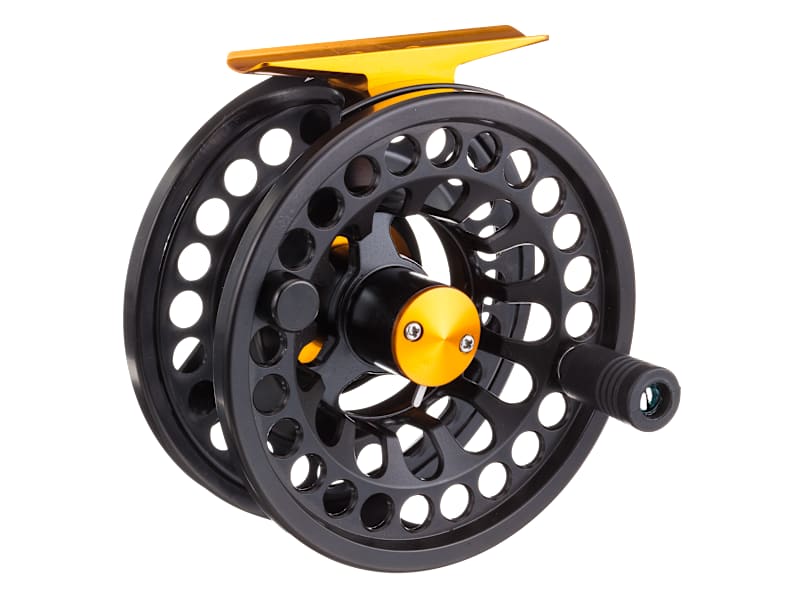 Cheeky Tyro Reel 375 チィキー リール フライリール Cheeky Tyro Reel - Black/Orange - The Fly Shack Fly Fishing