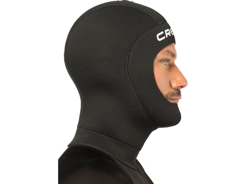 CRESSI Guardian Unisex Hood, 2 Mm M/3 Hood With 2 Mm Double Lined Neoprene Visor, Designed For Water Sports, Black, M/3, Unisex