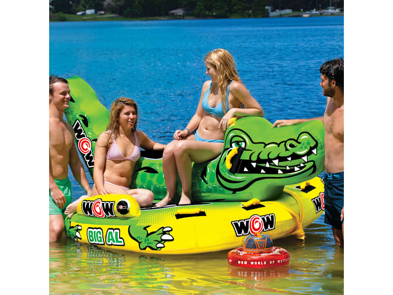 Tubo Trainabile Wow Watersports Big Boy - Per 1-4 Persone, Gonfiabile 175x175 Cm, Per Barche