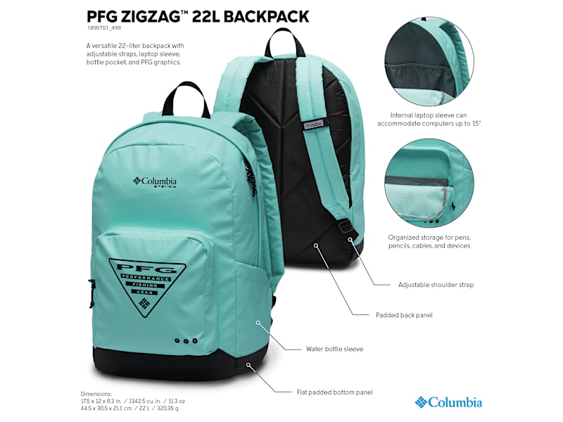 Columbia PFG Zigzag Logo 22L Backpack | Bass Pro Shops