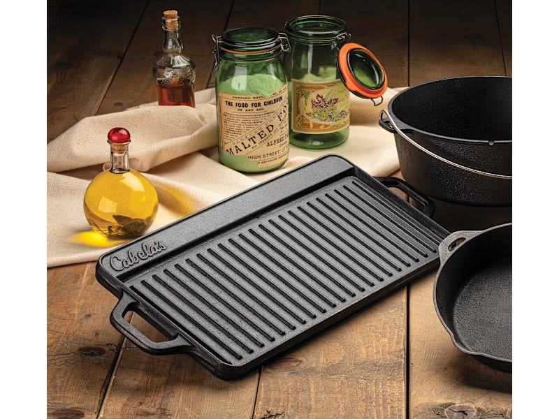 Grill Press Cabela's Cast Iron Griddle Propane Griddle