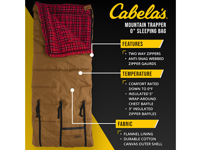 Cabela's Mountain Trapper 0°F Sleeping Bag