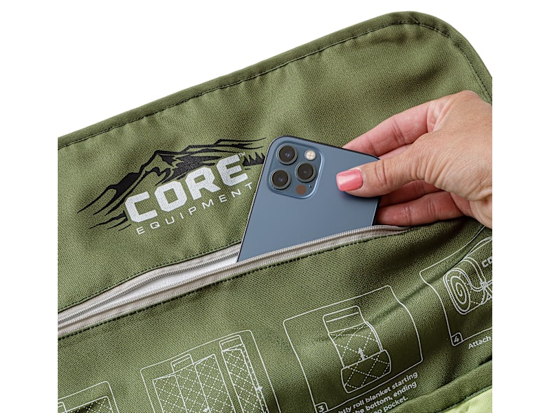 CORE Equipment Staydown AnchorTech Outdoor Travel Weighted Ground Blanket