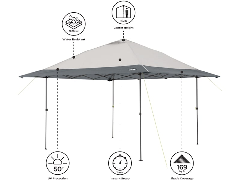 Core Equipment 13' x 13' Center Push Instant Canopy | Cabela's
