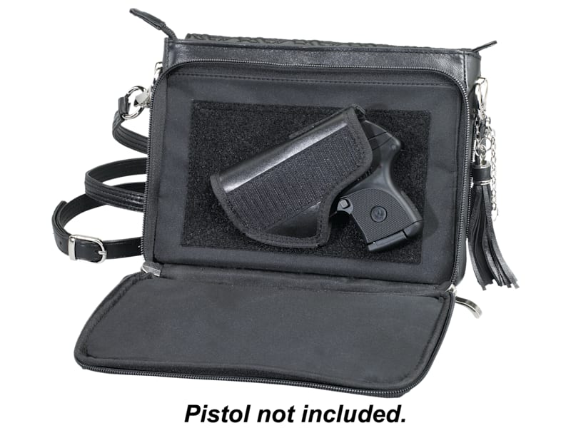 Gun Tote'n Mamas Embroidered Lambskin Concealed Carry Handbag