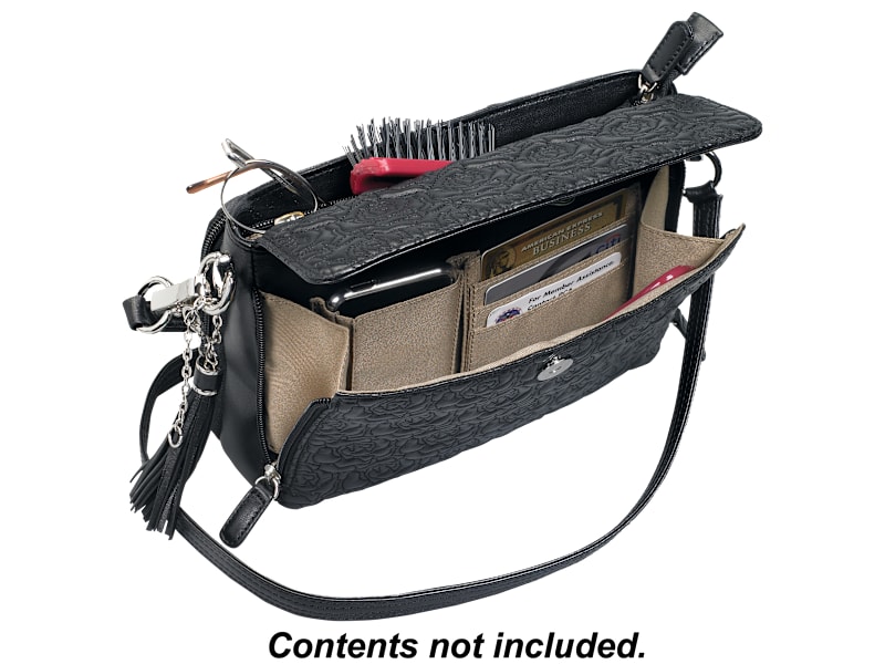 Gun Tote'n Mamas Embroidered Lambskin Concealed Carry Handbag