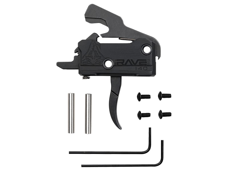 Rise Armament Rave 140 AR-15/10 Trigger with Anti-Walk Pins