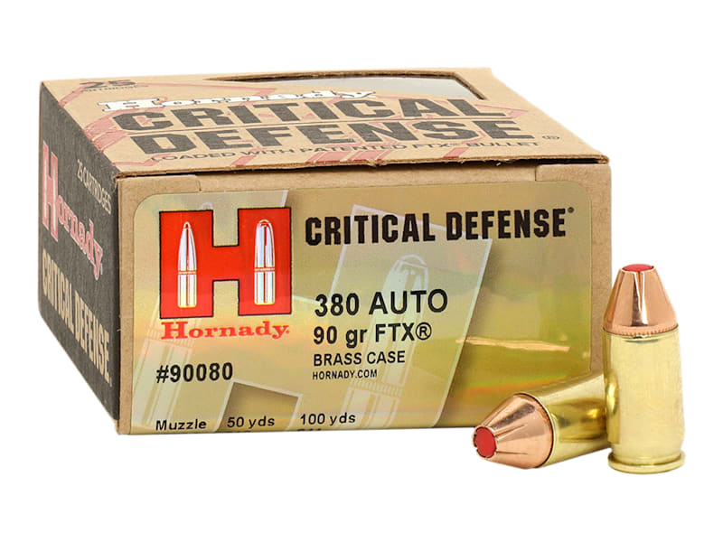 Hornady Critical Defense .380 Auto 90 Grain Handgun Ammo
