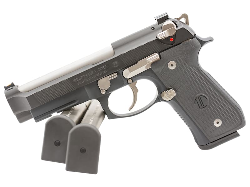 KCS Ｍ92 ELITE KJ Works M9 Elite GBB Airsoft Pistol (Silver Barrel Version