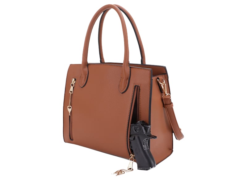 Jessie & James Handbags Evelyn Concealed Carry Lock and Key Satchel