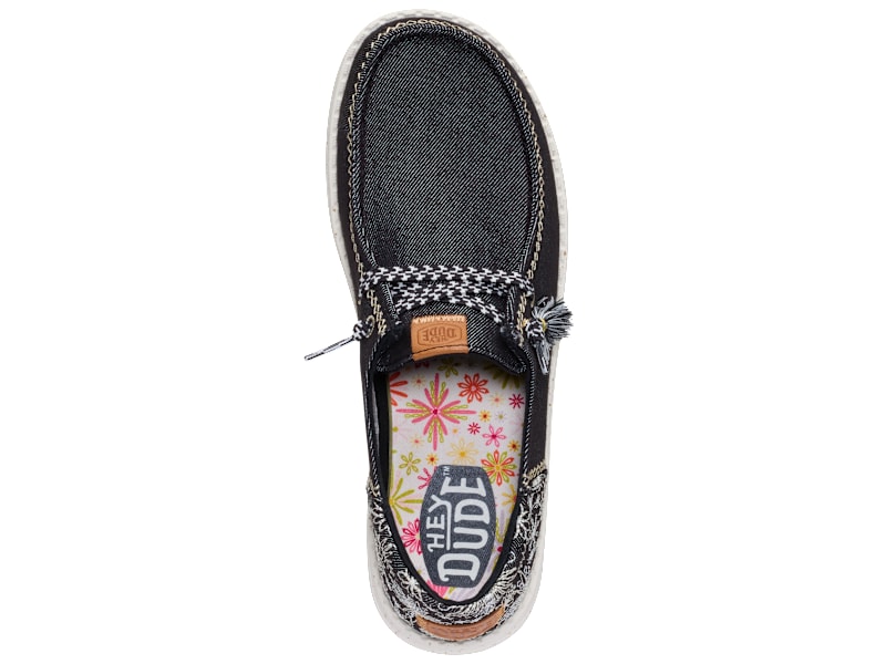 HEYDUDE Wendy Funk Embroidered Floral Shoes for Ladies