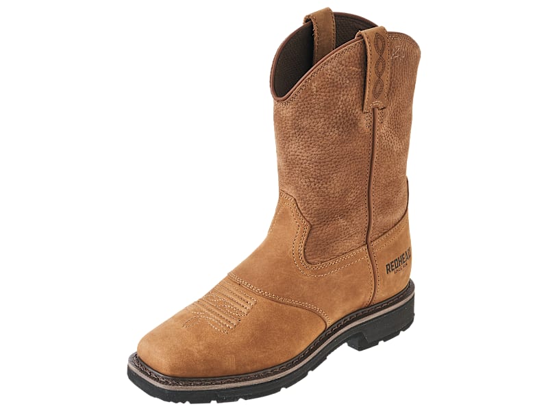 RedHead Pinedale Square-Toe Western Work Boots for Men