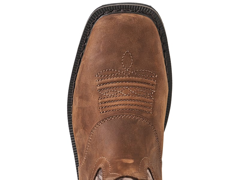 Redhead Pinedale Camo Waterproof Square-Toe Western Work Boots for Men