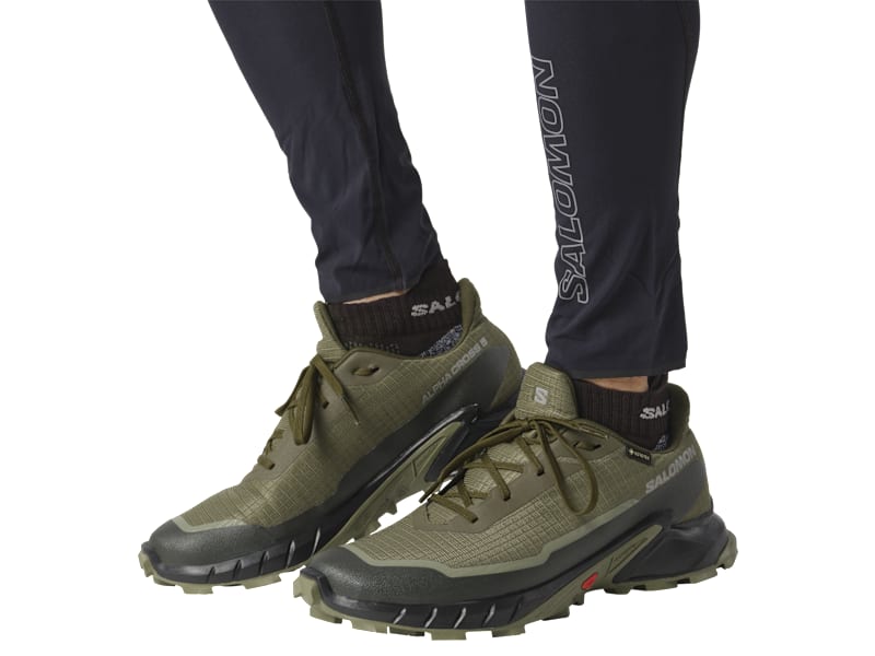 靴 SALOMON alphacross5gtx w GORE-TX 24cm Salomon Alphacross 5 GORE-TEX Trail Running Shoes for Men